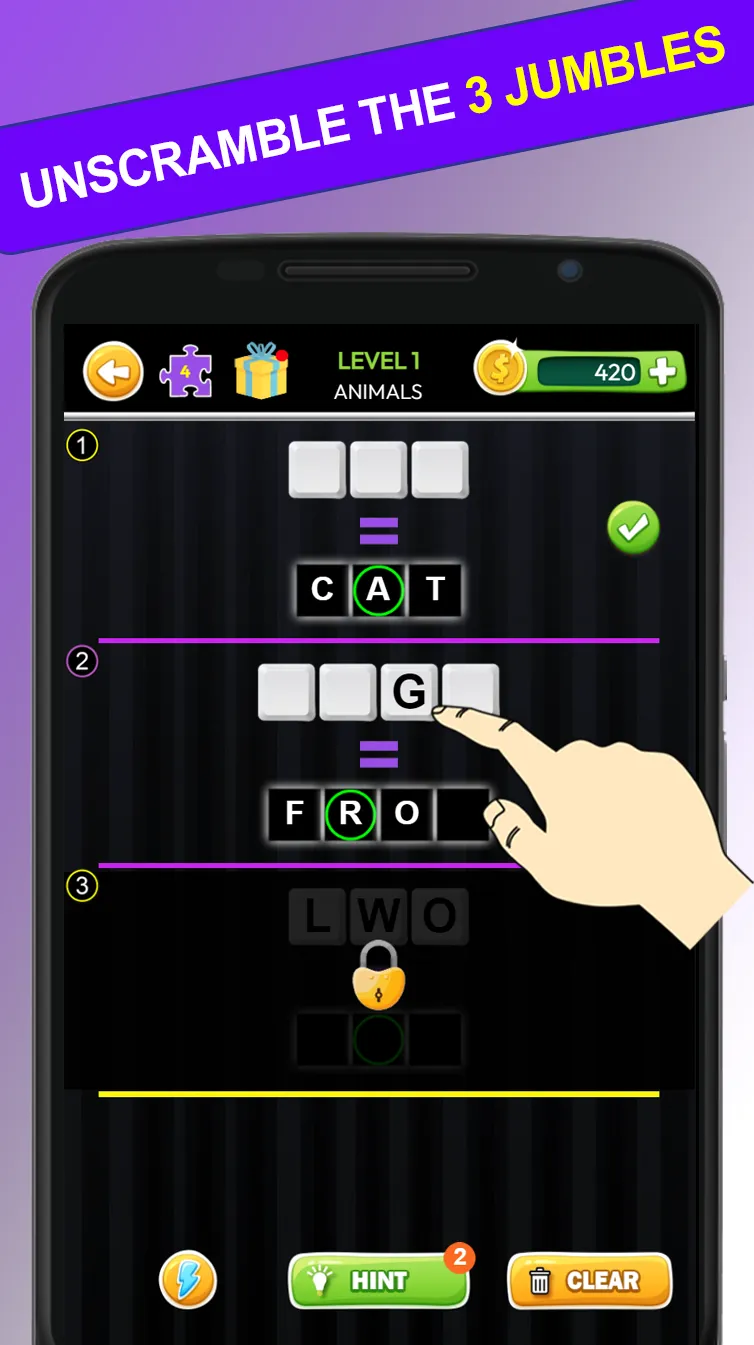 Word Jumble words from letters | Indus Appstore | Screenshot