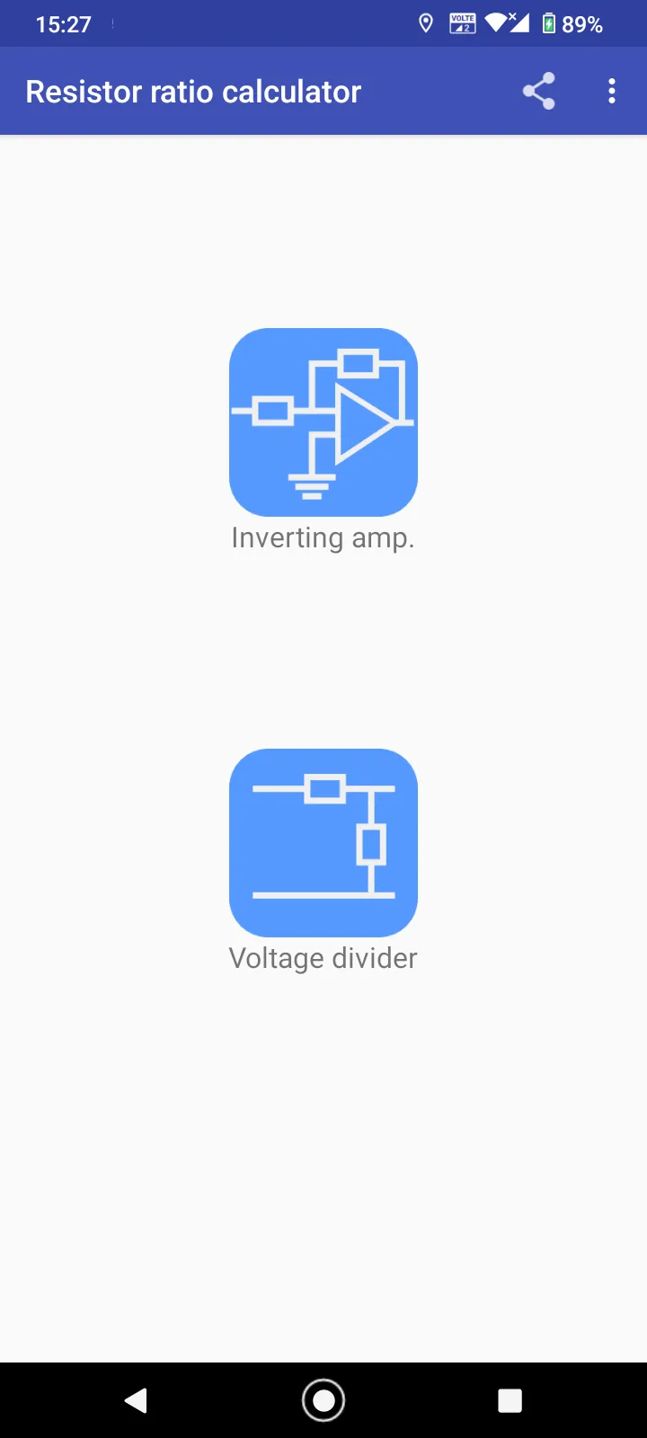 Resistor ratio calculator | Indus Appstore | Screenshot