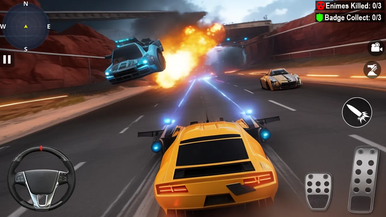 Car Death Race Shooting Game | Indus Appstore | Screenshot