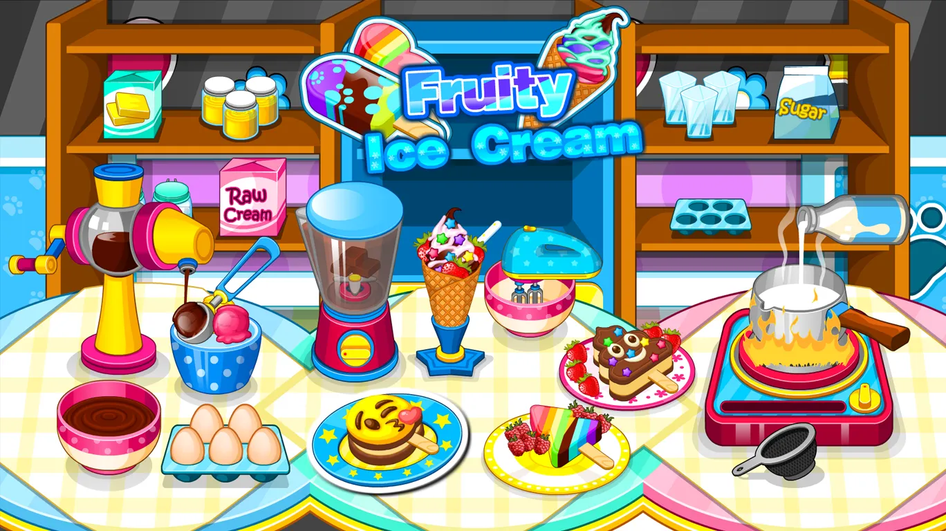 Cooking Fruity Ice Creams | Indus Appstore | Screenshot