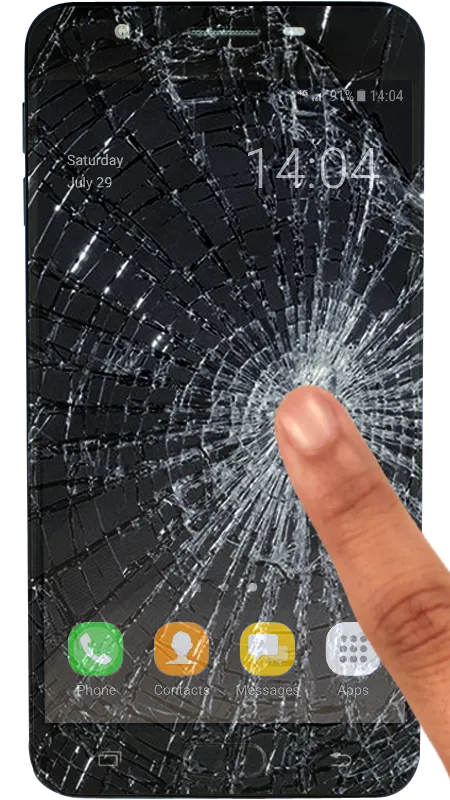 Broken screen prank | Indus Appstore | Screenshot