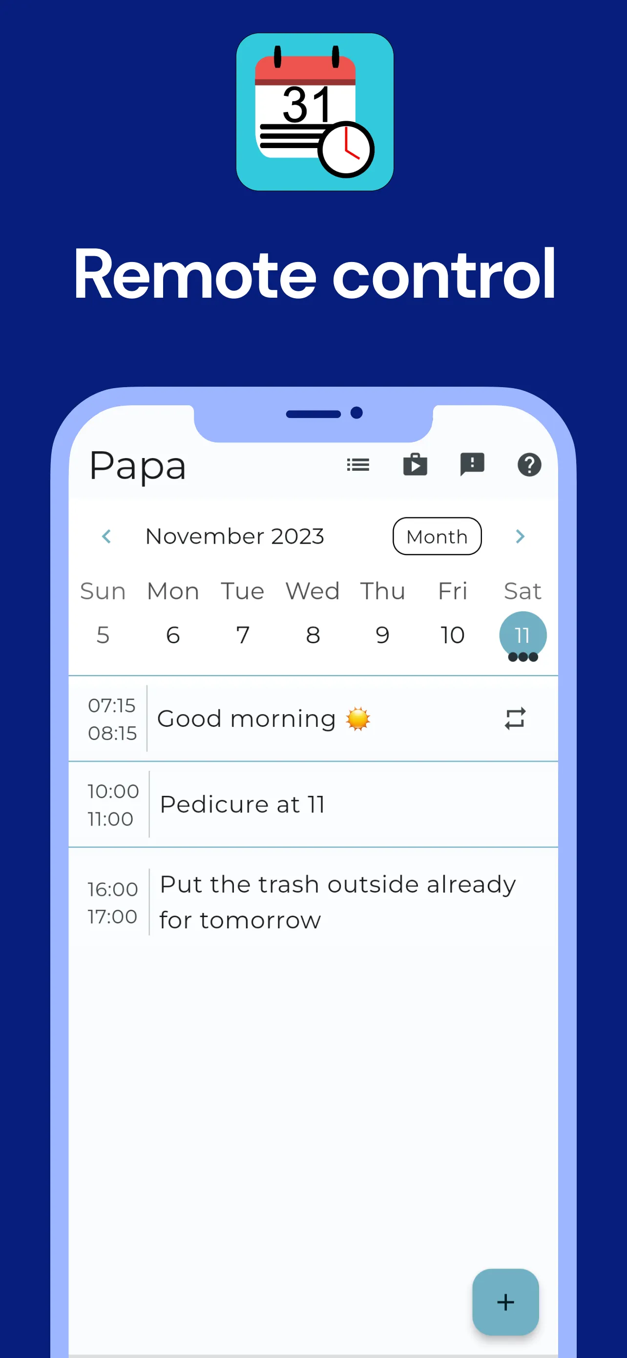 Calendar Clock Administrator | Indus Appstore | Screenshot