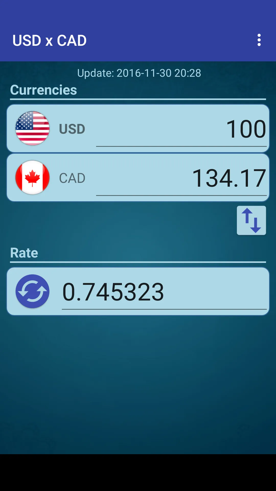US Dollar to Canadian Dollar | Indus Appstore | Screenshot