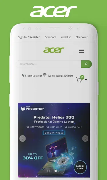 Acer India Online Store | Indus Appstore | Screenshot