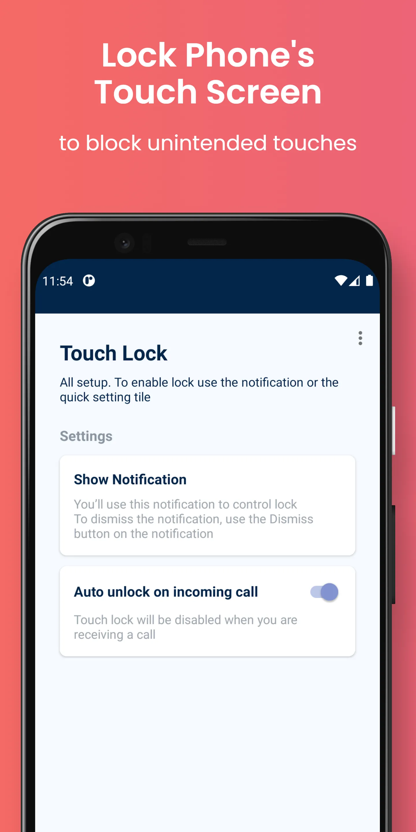 Touch Lock - Disable Touch | Indus Appstore | Screenshot