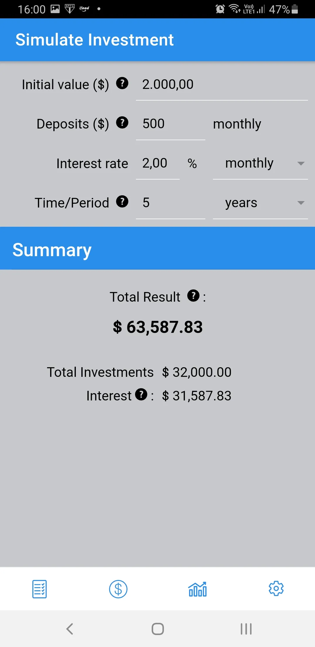 Investment Compound Interest | Indus Appstore | Screenshot