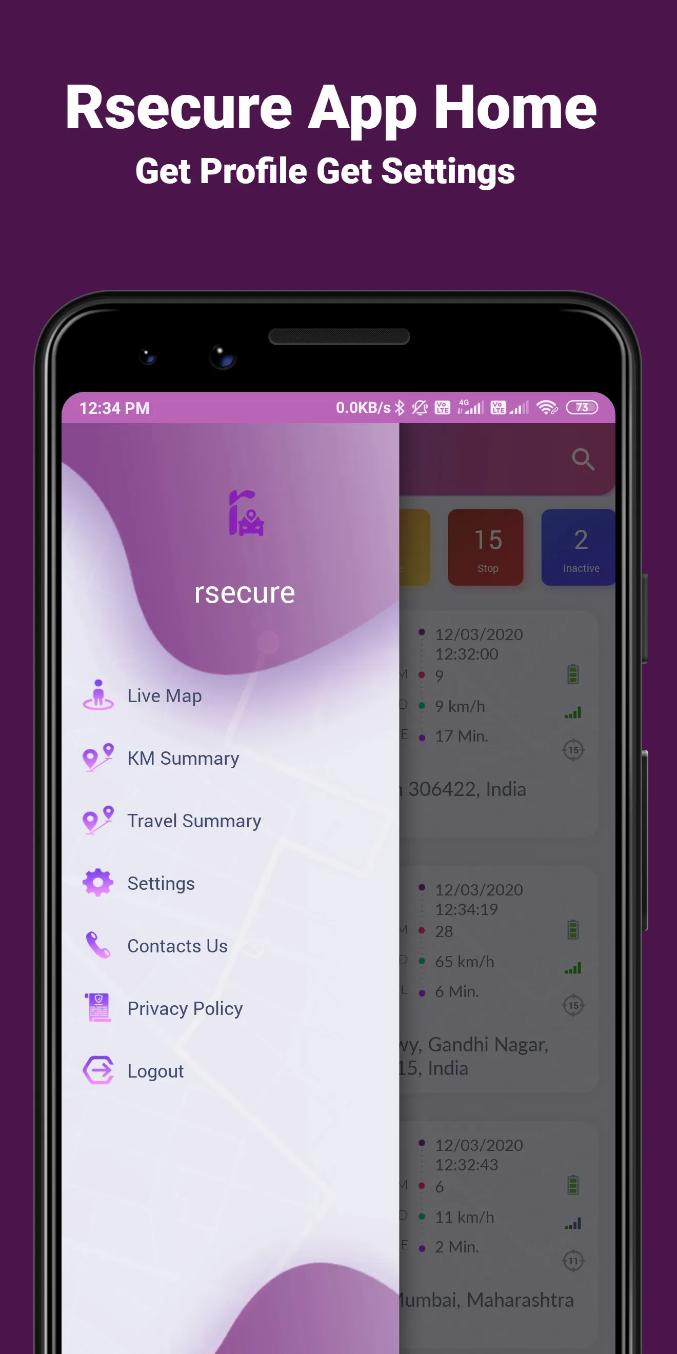 RSecure Smart Gps Tracker | Indus Appstore | Screenshot