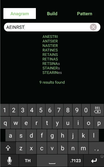 Anagram Solver | Indus Appstore | Screenshot