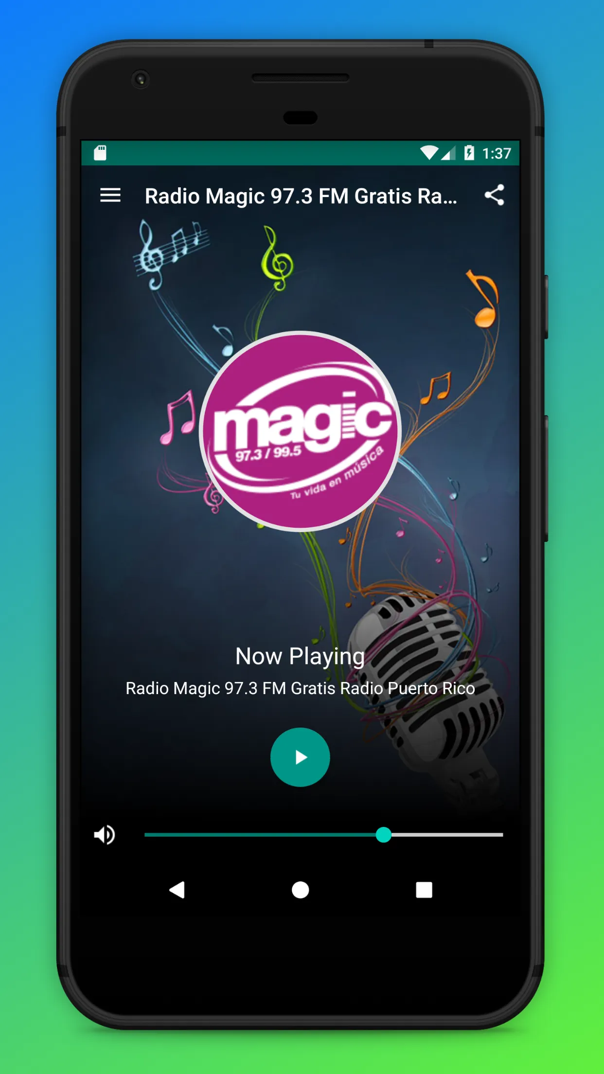 Magic 97.3 FM PR Radio App | Indus Appstore | Screenshot