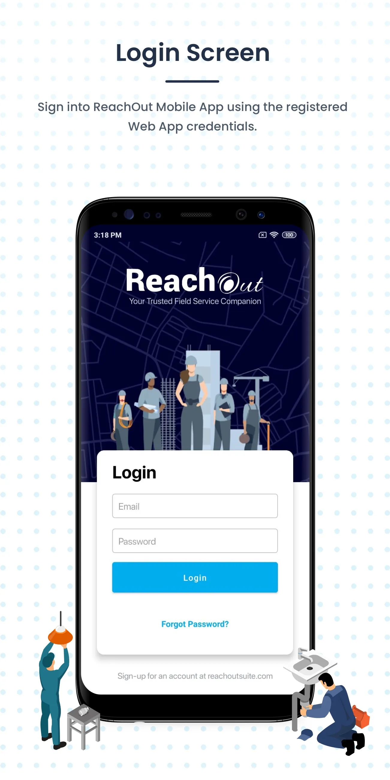 ReachOutSuite-FieldService App | Indus Appstore | Screenshot