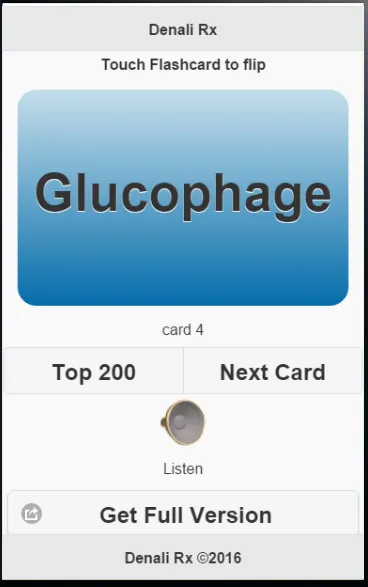 Pharmacy Flashcards Demo | Indus Appstore | Screenshot