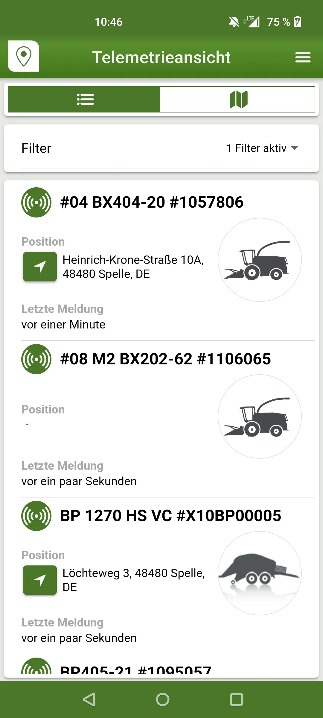 KRONE SmartTelematics | Indus Appstore | Screenshot