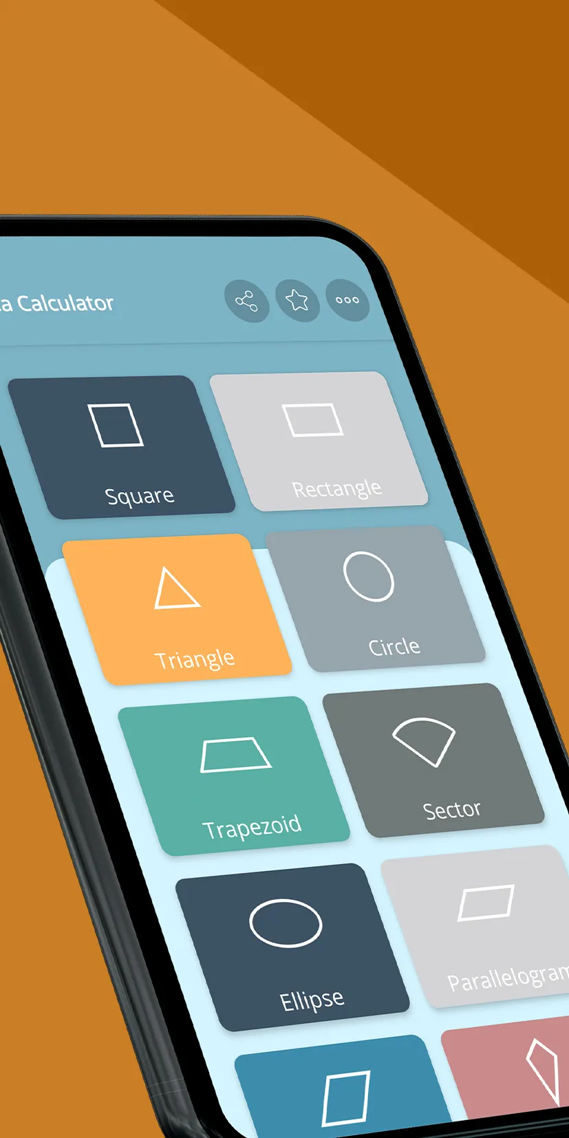 Shapes Area Calculator | Indus Appstore | Screenshot