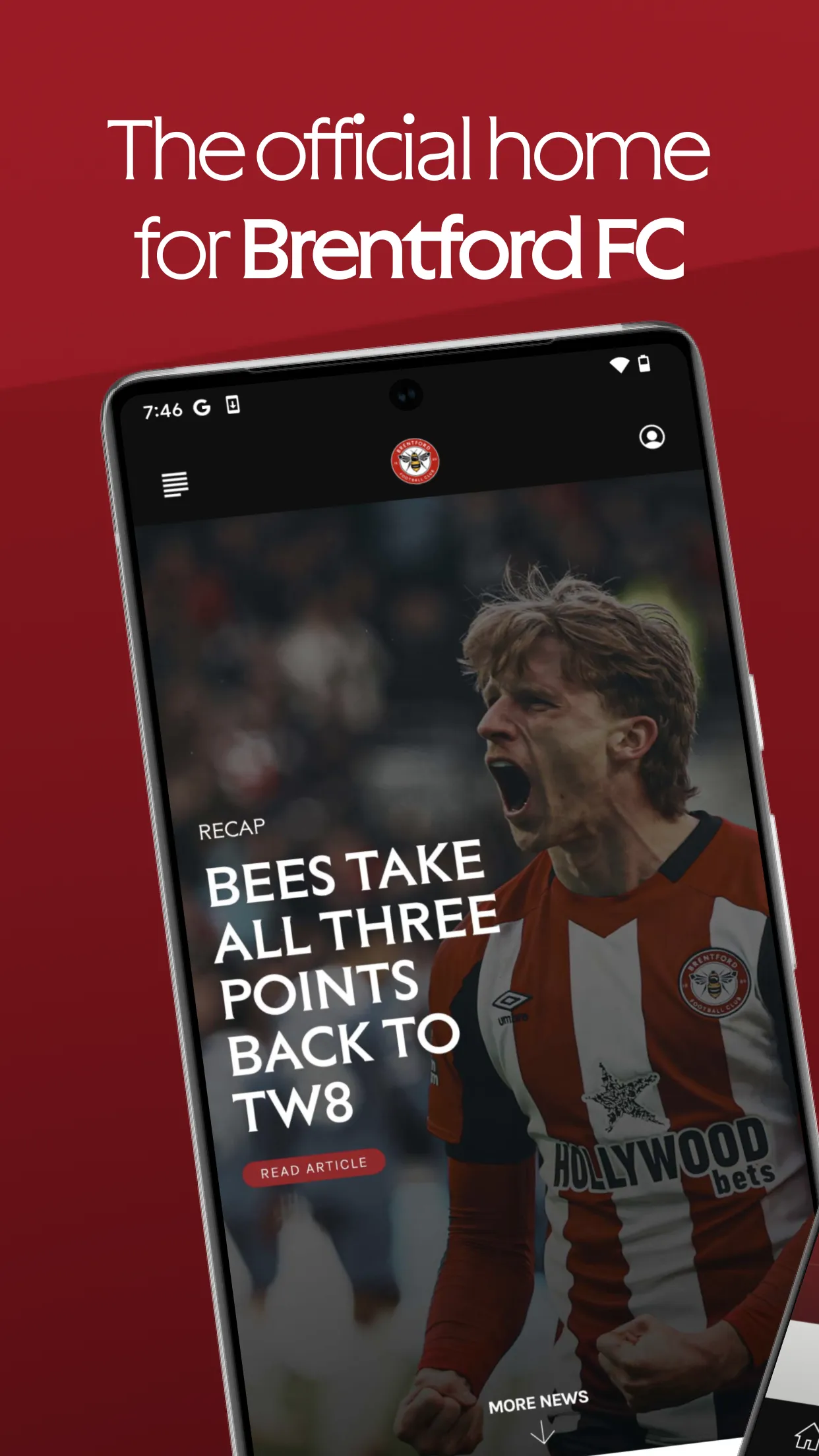 Brentford FC Official | Indus Appstore | Screenshot