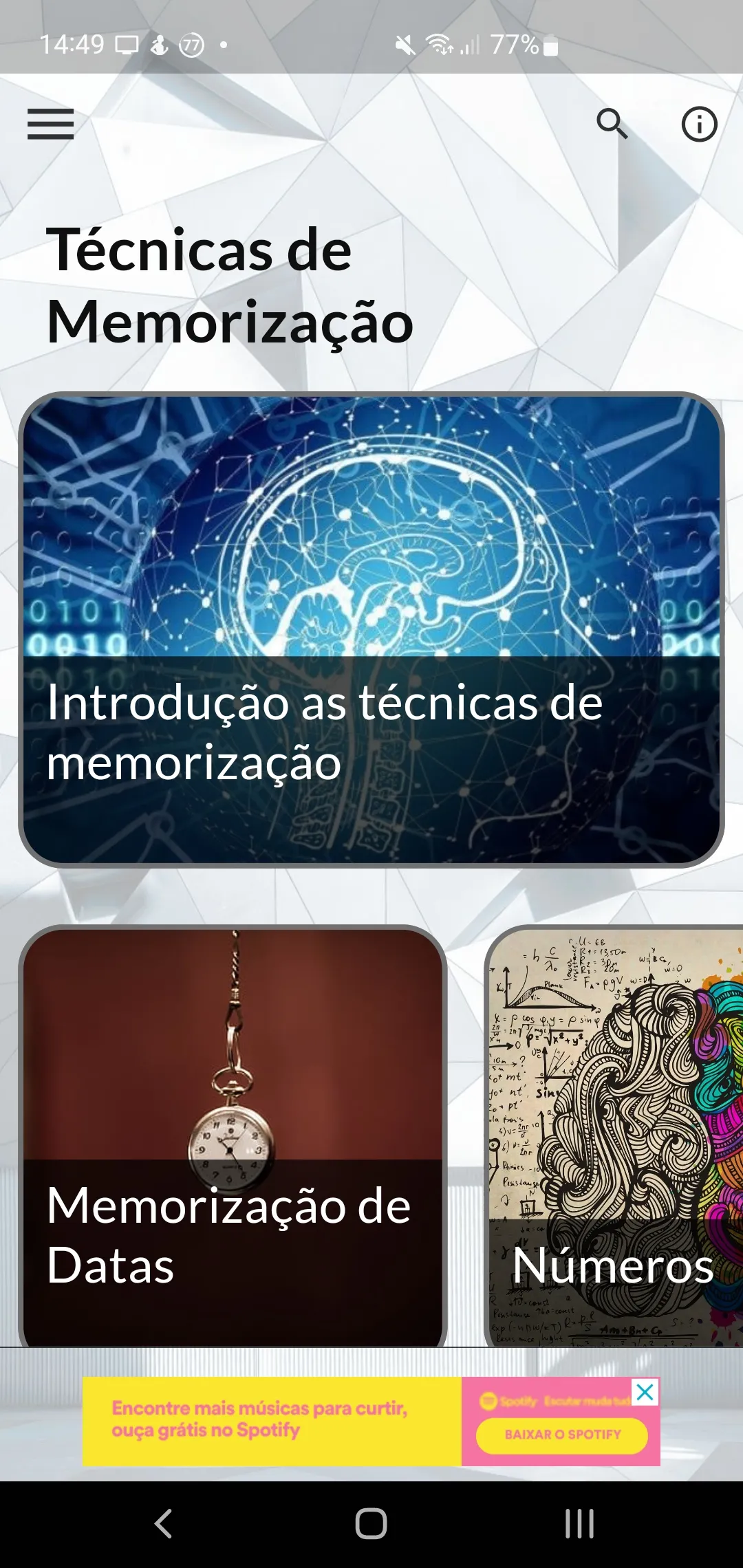 Técnicas de Memorização | Indus Appstore | Screenshot