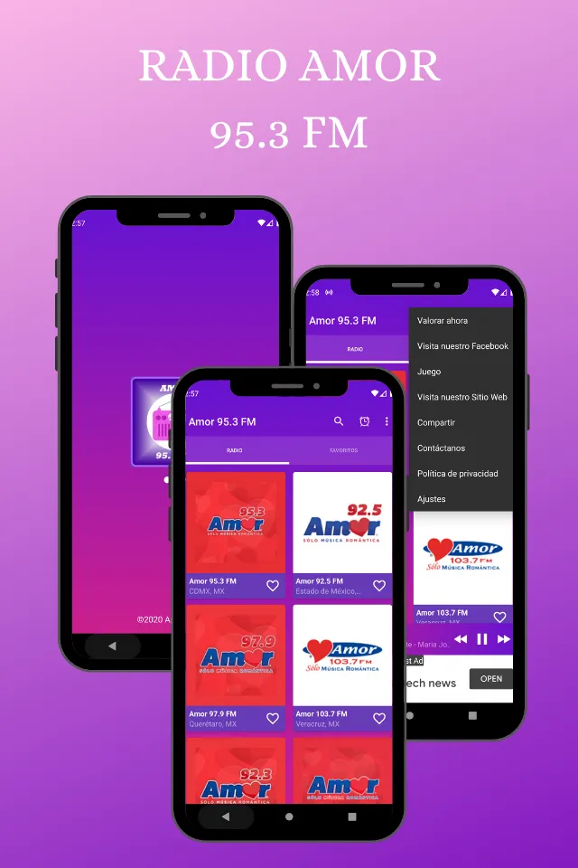 Amor 95.3 FM -Música Romántica | Indus Appstore | Screenshot