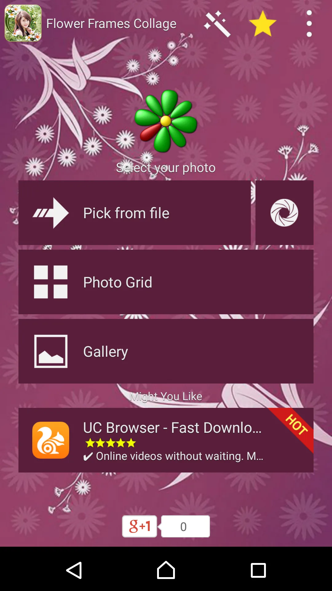 Flower Frames Collage | Indus Appstore | Screenshot