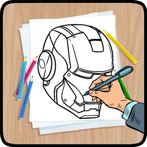 How To Draw Superhero and Logo | Indus Appstore | Screenshot