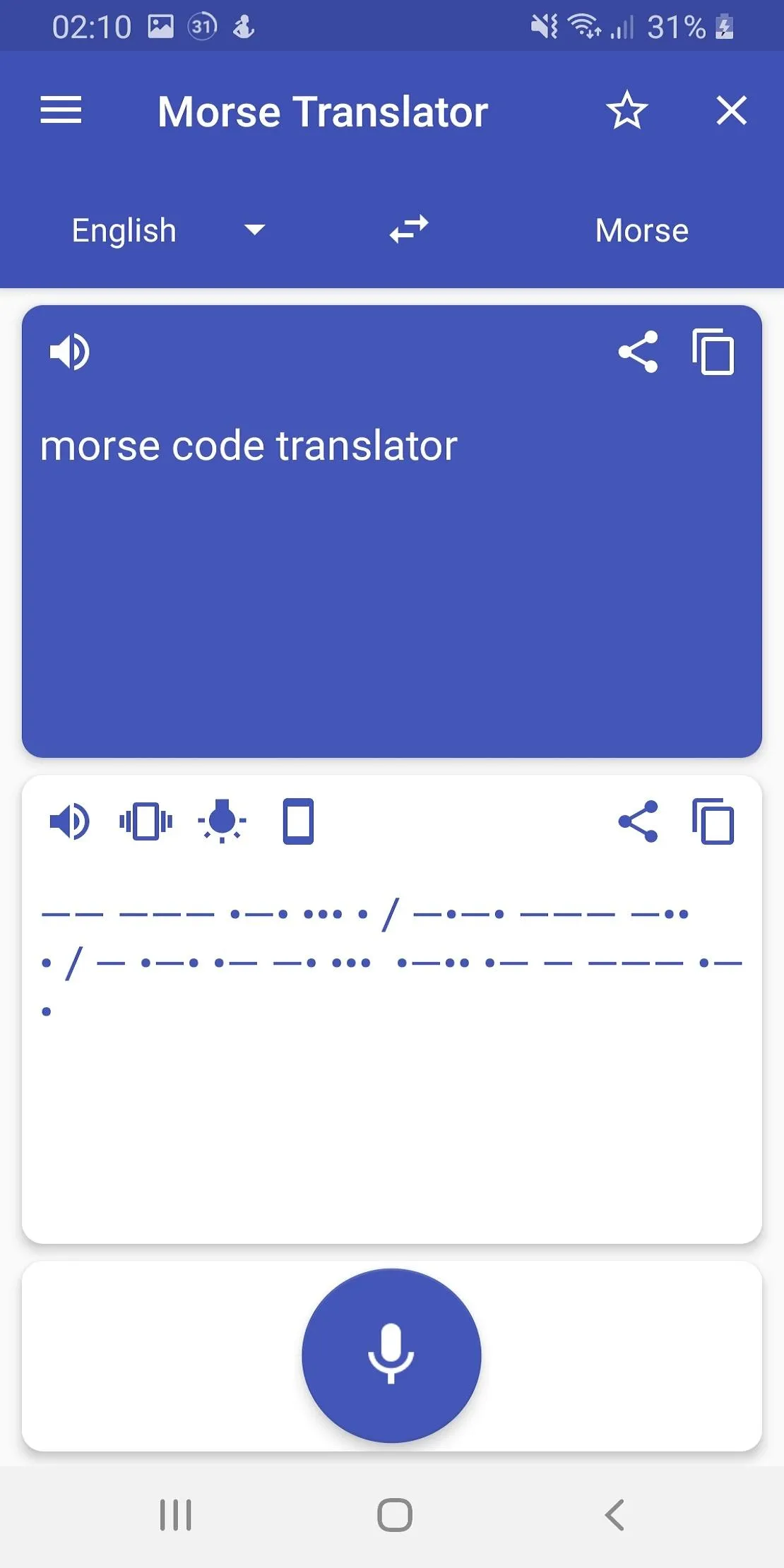 Morse translator | Indus Appstore | Screenshot