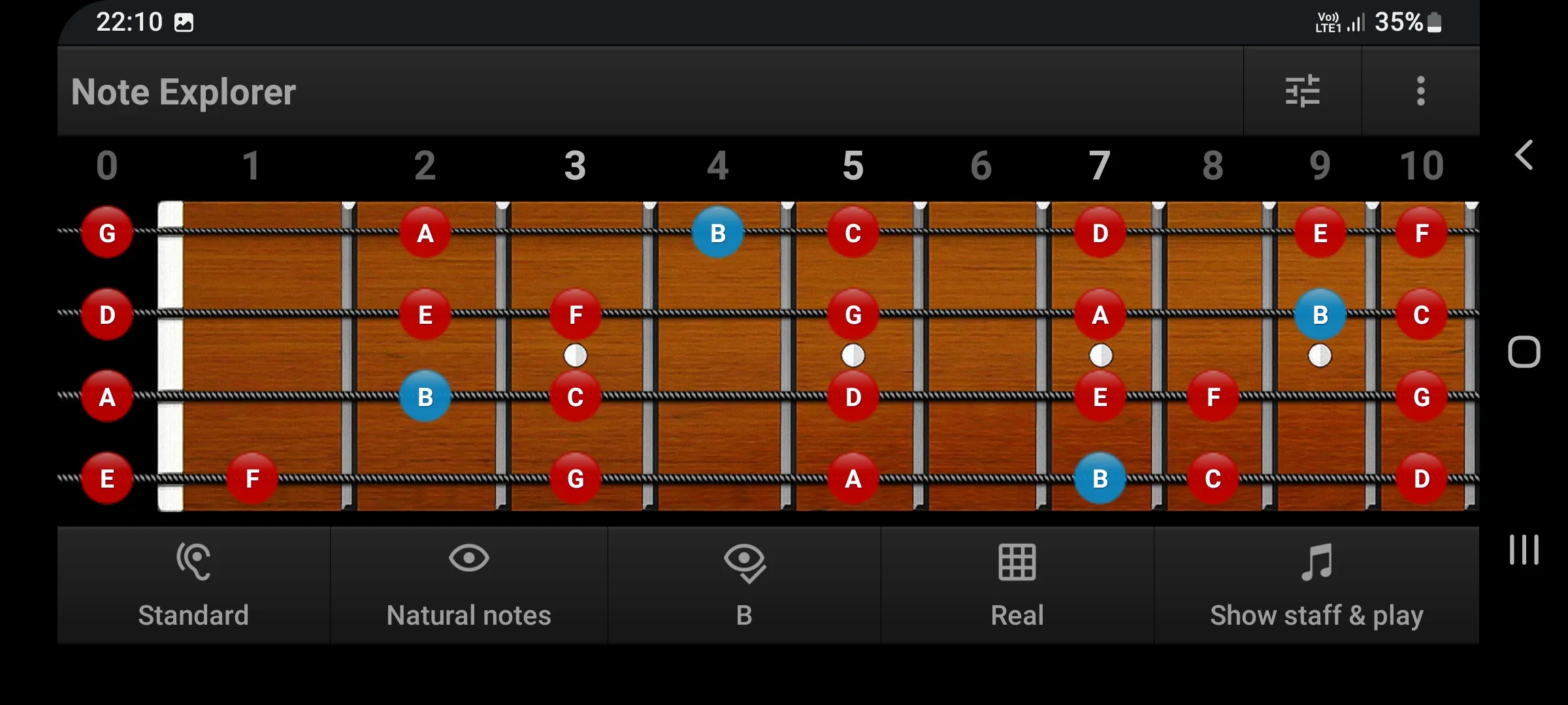 Bass Guitar Note Trainer Demo | Indus Appstore | Screenshot