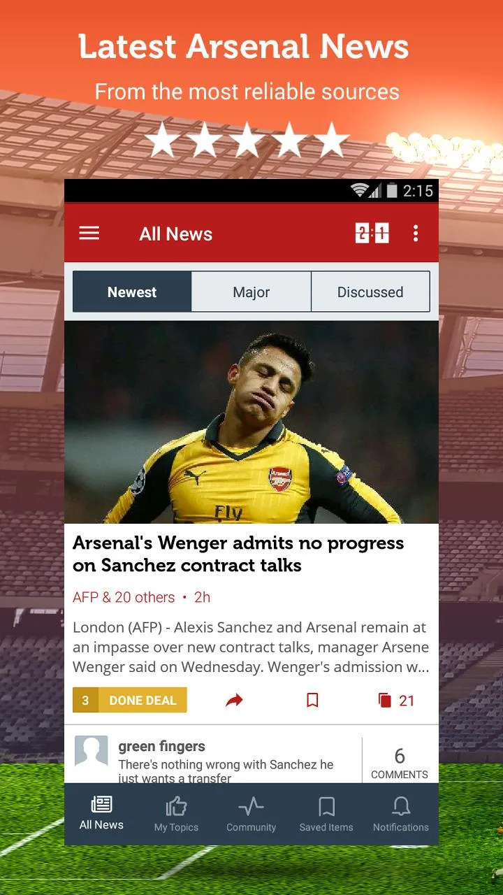 Gunners News | Indus Appstore | Screenshot