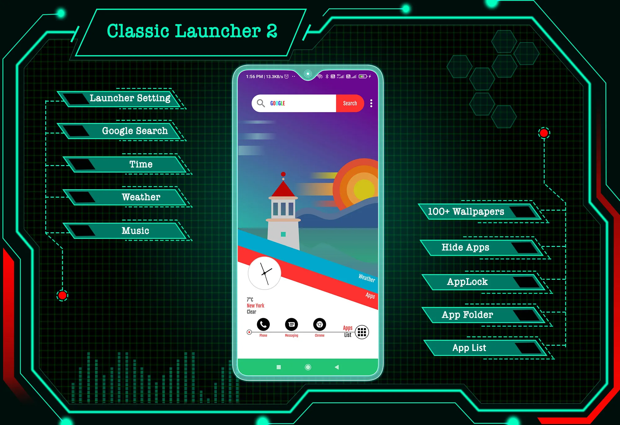 Classic launcher 2 - Applock | Indus Appstore | Screenshot