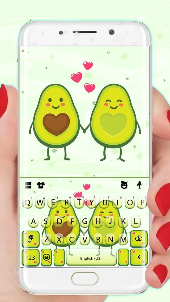 Avocado Love Keyboard Theme | Indus Appstore | Screenshot