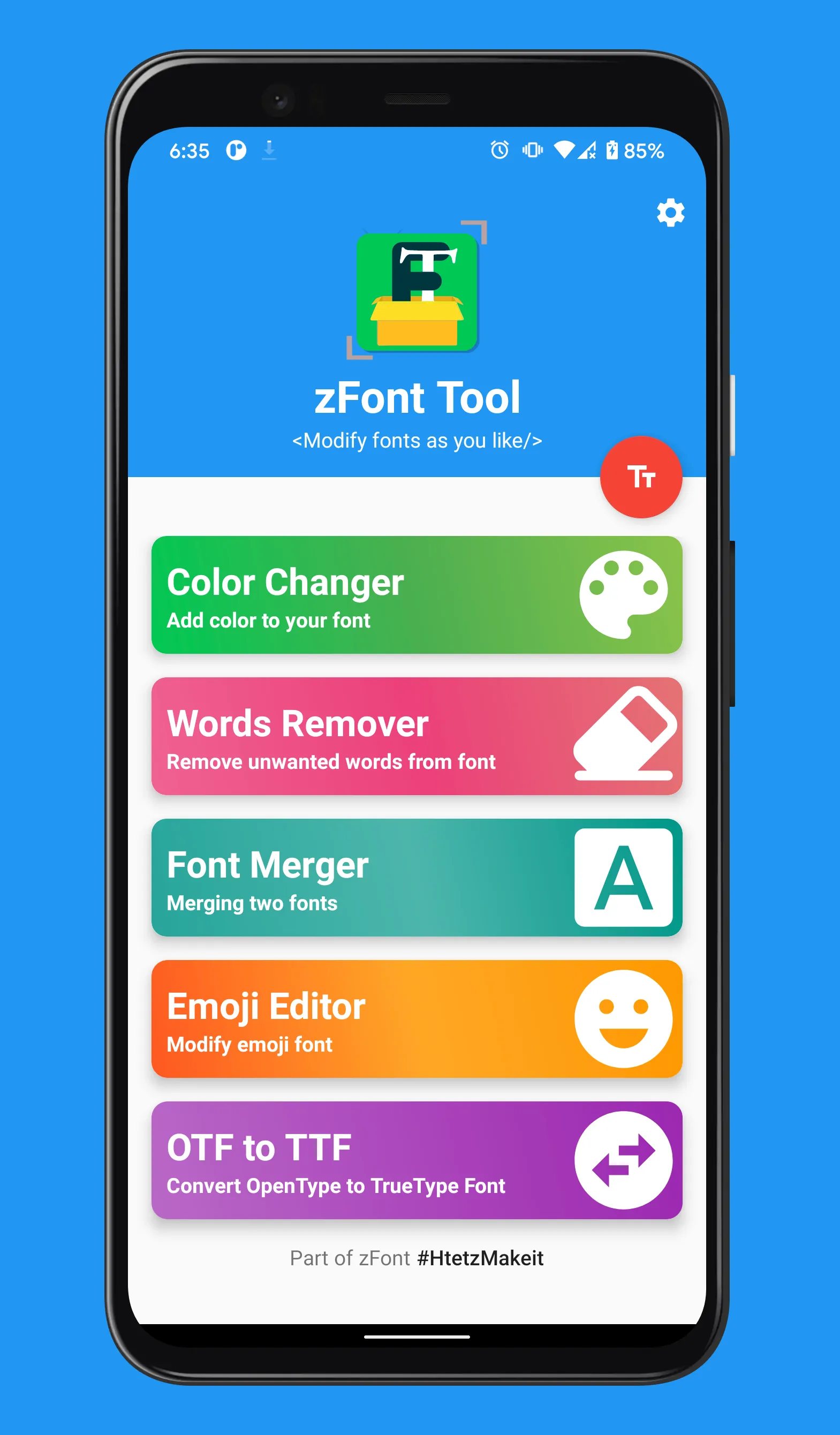 zFont Tool - Android Font Tool | Indus Appstore | Screenshot