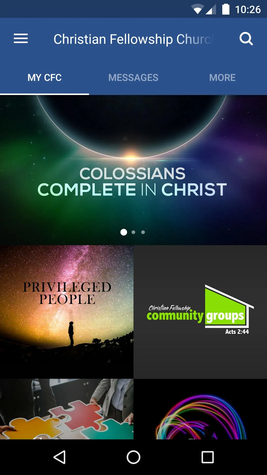 Christian Fellowship Church | Indus Appstore | Screenshot