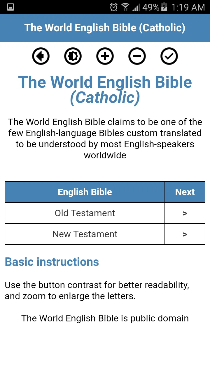 World English Bible (Catholic) | Indus Appstore | Screenshot