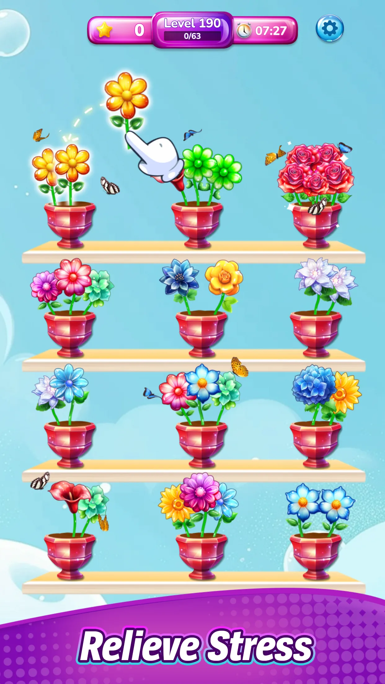 Sort Flower Match Game | Indus Appstore | Screenshot