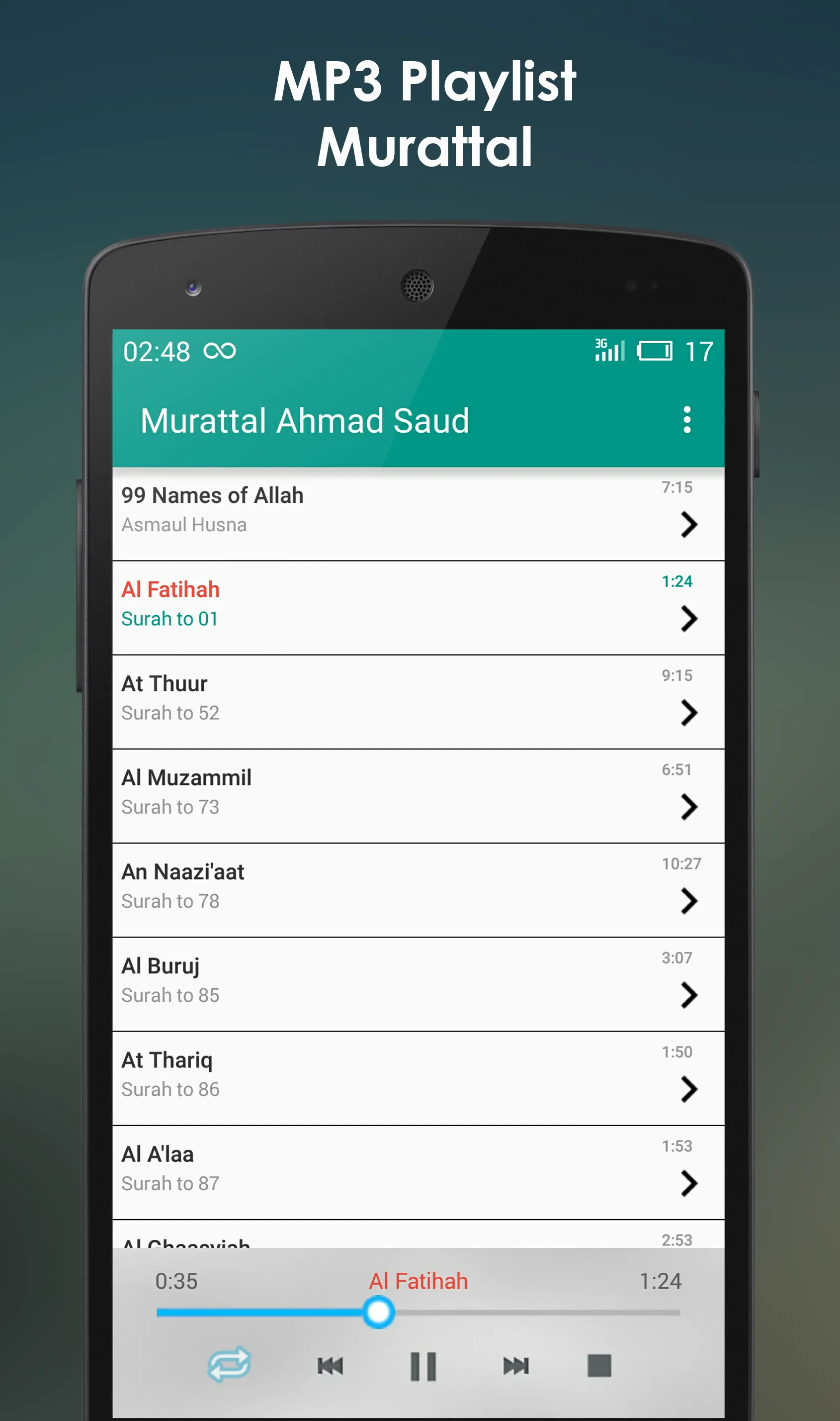 Ahmad Saud Murattal | Indus Appstore | Screenshot