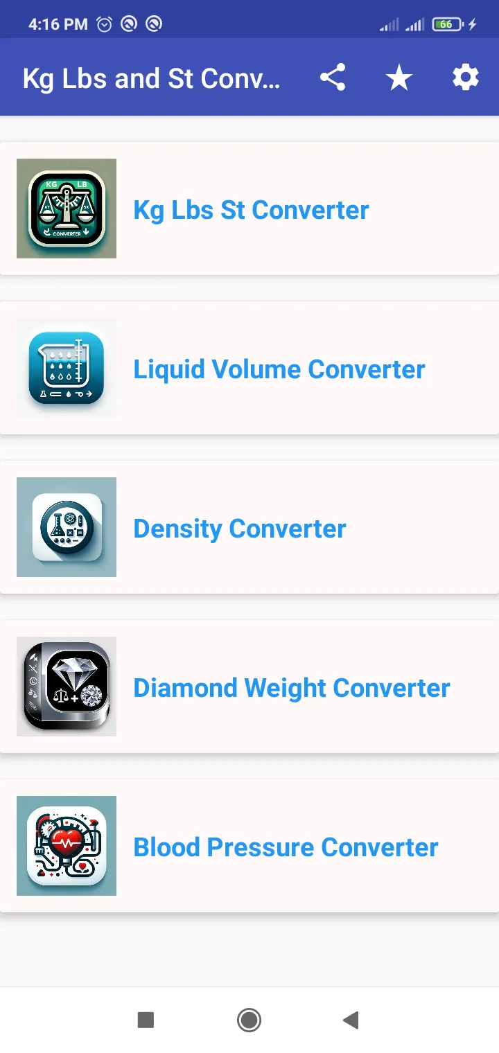 Kg Lbs St Conversion | Indus Appstore | Screenshot