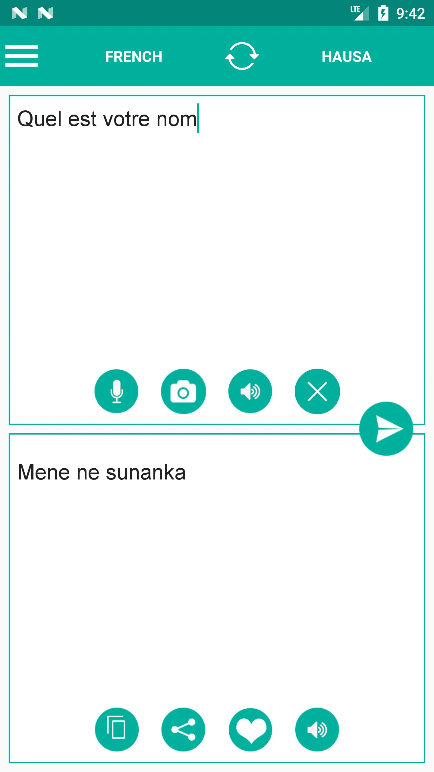 Hausa French Translator | Indus Appstore | Screenshot