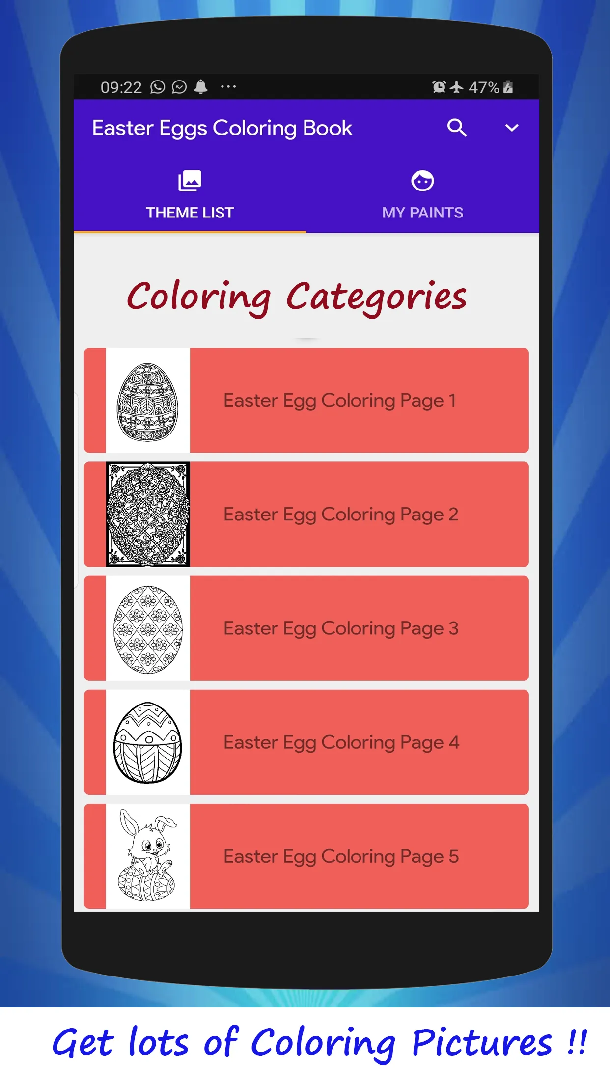 Easter Egg Coloring Book | Indus Appstore | Screenshot