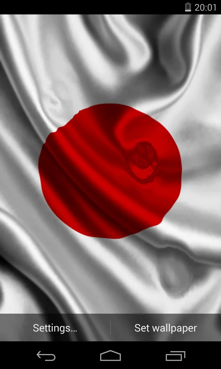 Flag of Japan Live Wallpaper | Indus Appstore | Screenshot