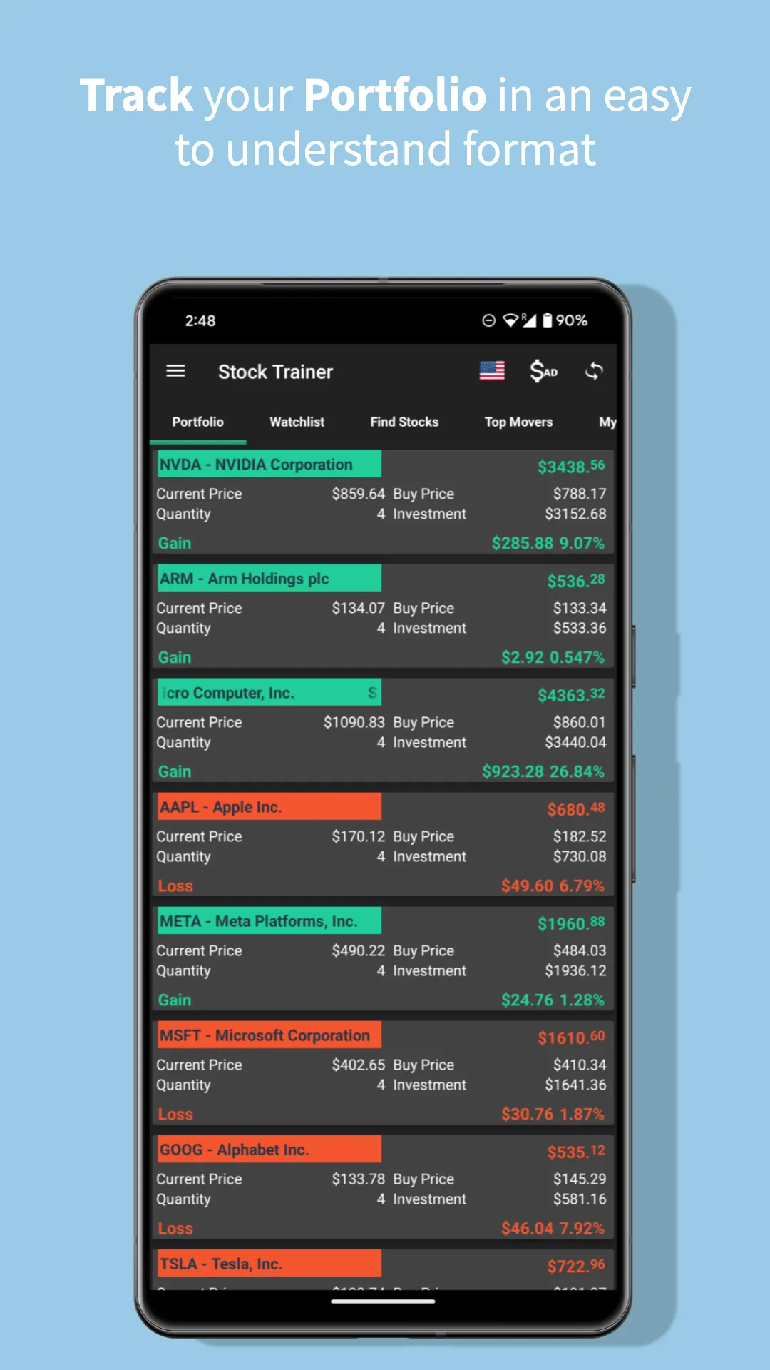 Stock Trainer: Virtual Trading | Indus Appstore | Screenshot