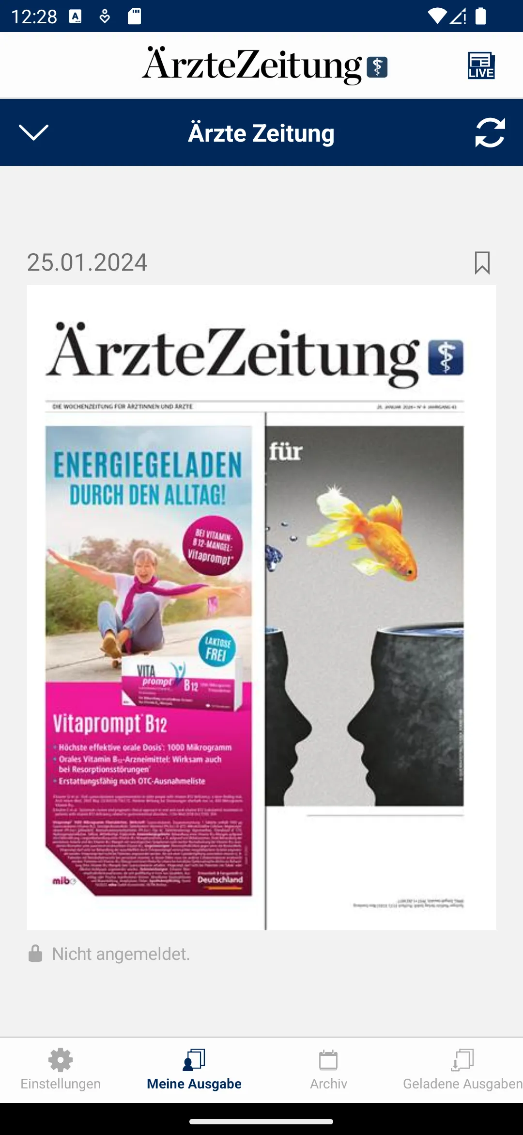 Ärzte Zeitung digital | Indus Appstore | Screenshot