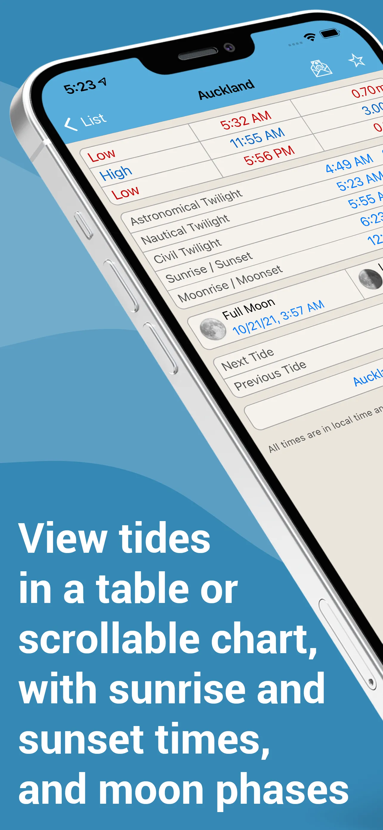 Tides Near Me - New Zealand | Indus Appstore | Screenshot