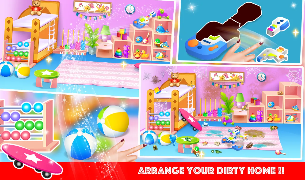 Home Clean Up Girl Game | Indus Appstore | Screenshot