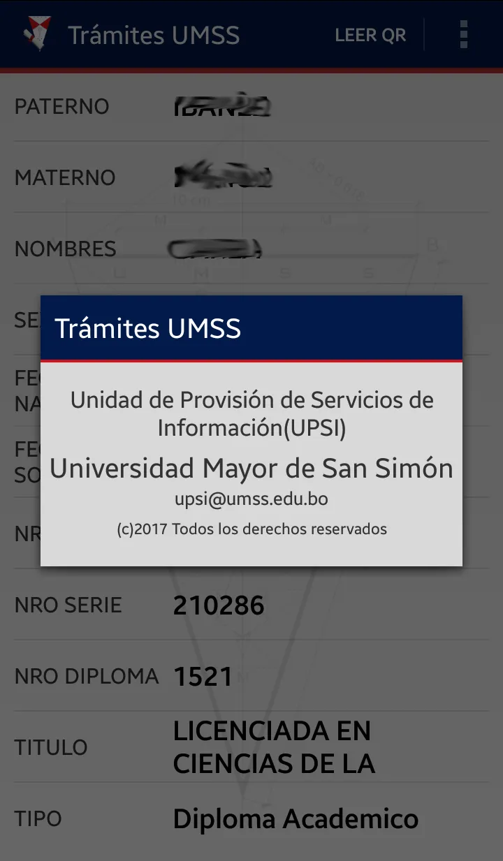 Trámites UMSS | Indus Appstore | Screenshot