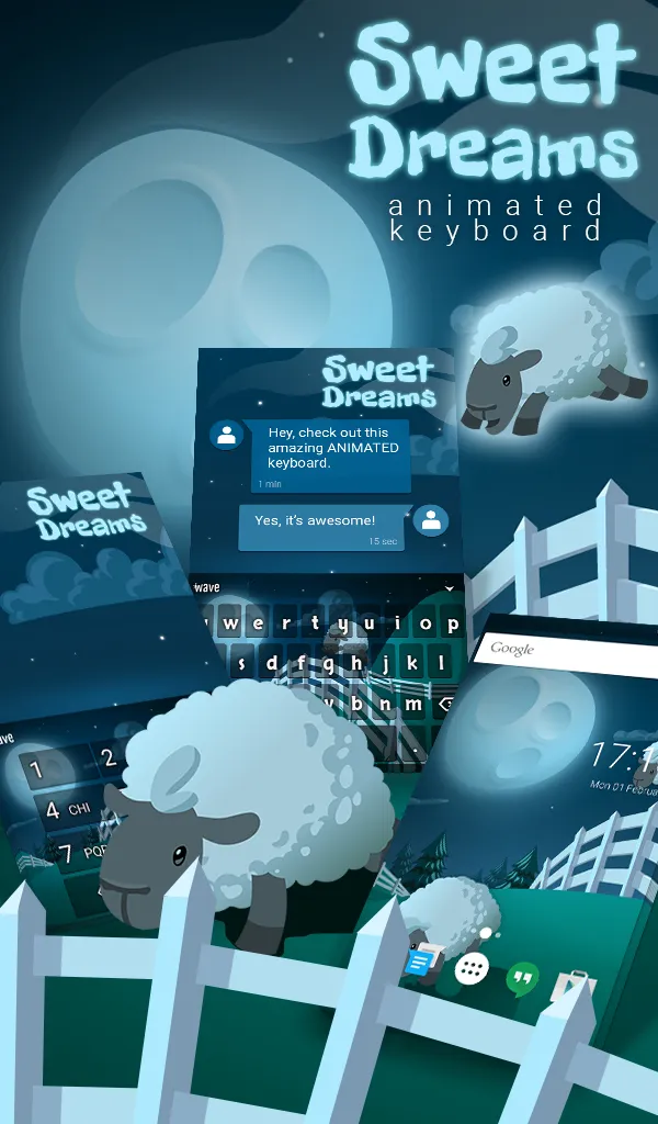 Sweet Dreams Animated Keyboard | Indus Appstore | Screenshot