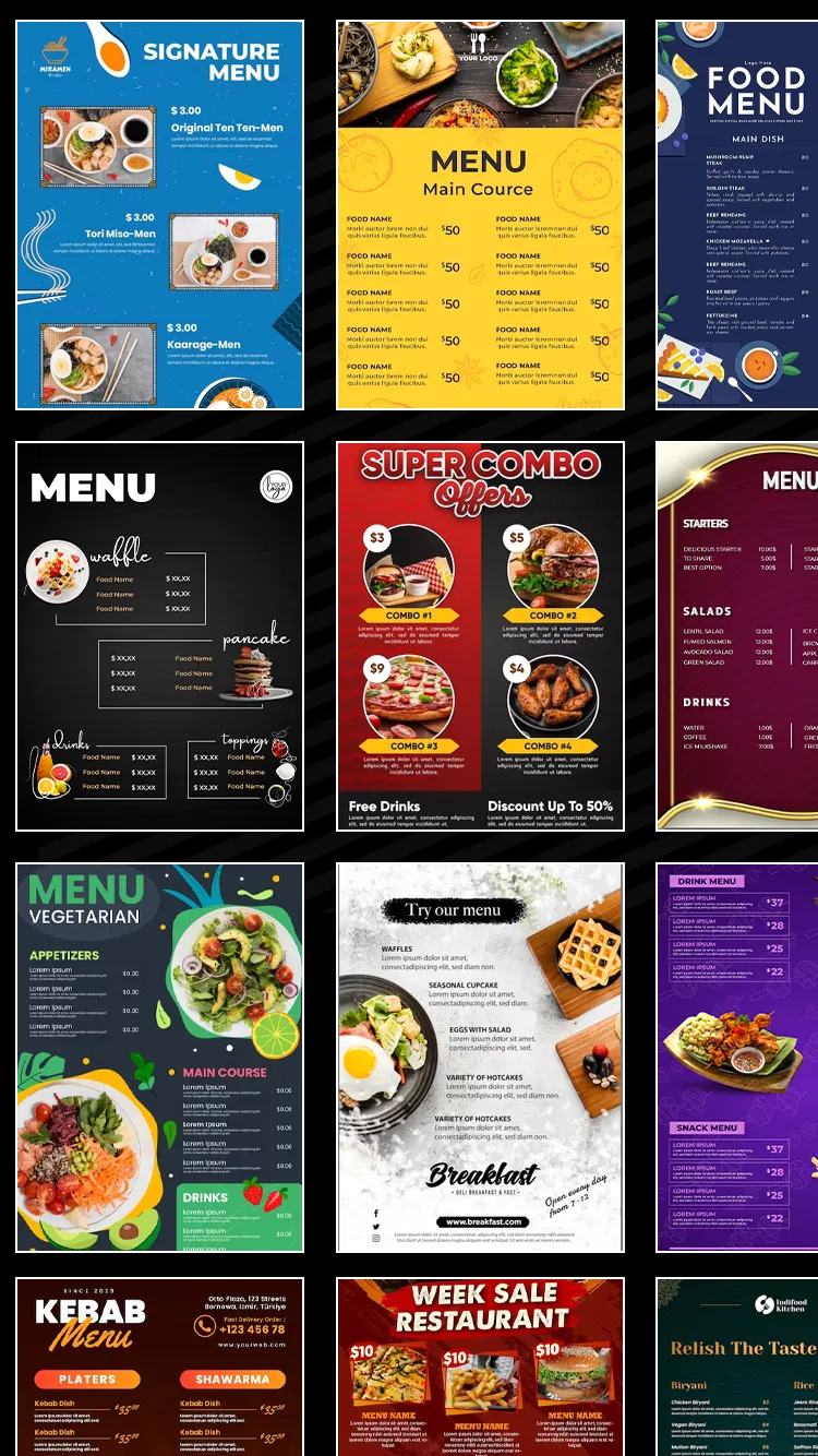 Menu Maker - Vintage Design | Indus Appstore | Screenshot