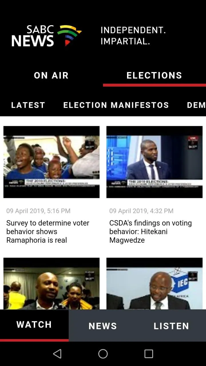 SABC News | Indus Appstore | Screenshot