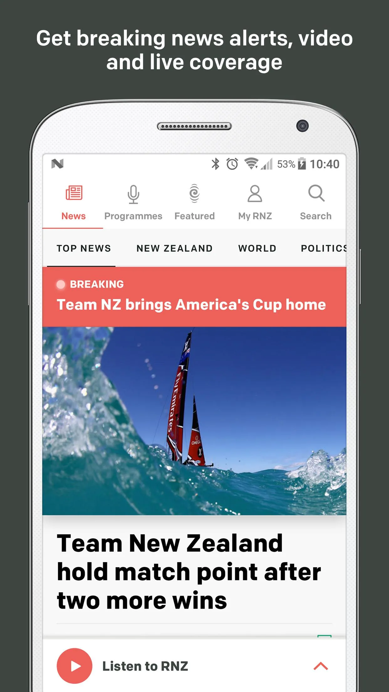 RNZ | Indus Appstore | Screenshot