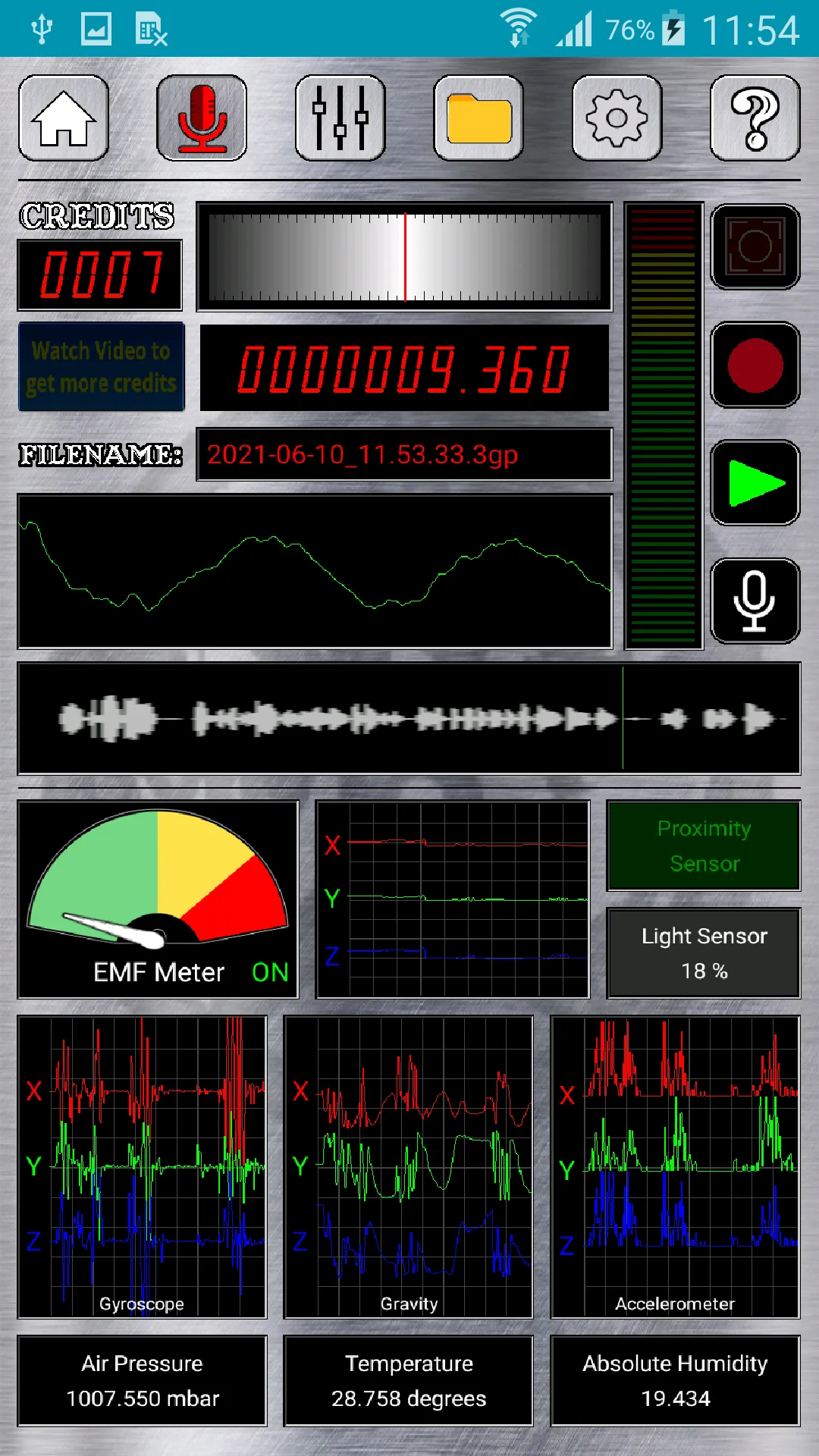 EVP Recorder - Spotted: Ghosts | Indus Appstore | Screenshot