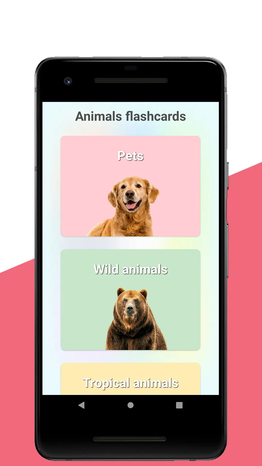 Flashcards for kids: Animals | Indus Appstore | Screenshot