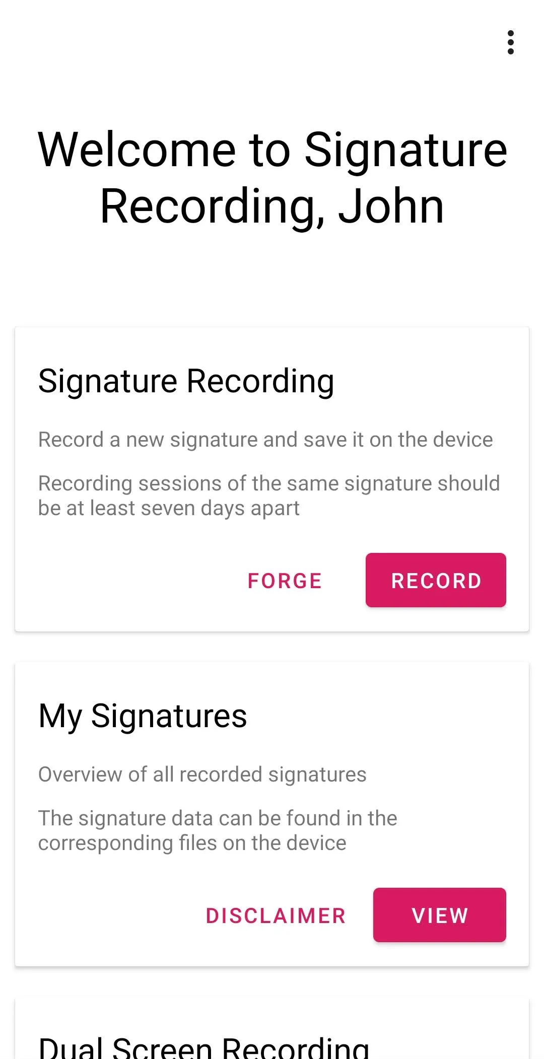 Signature Recording App | Indus Appstore | Screenshot