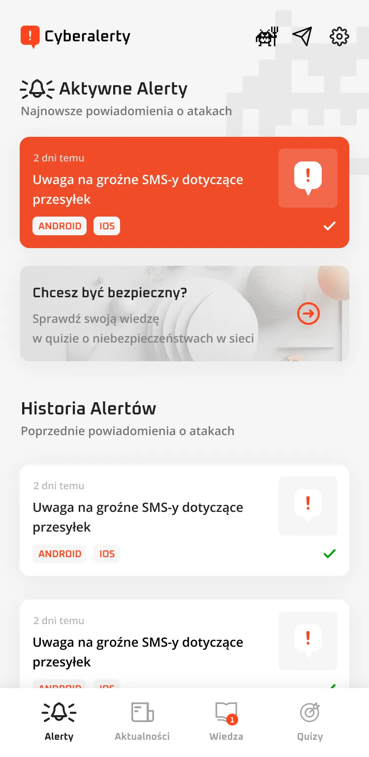 CyberAlerty Niebezpiecznik.pl | Indus Appstore | Screenshot