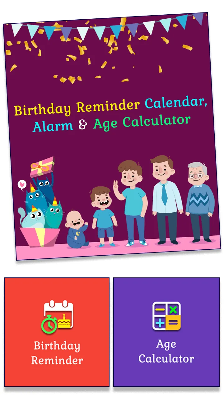 Birthday Reminder & Age Calc | Indus Appstore | Screenshot